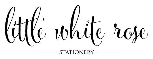 Little White Rose Stationery